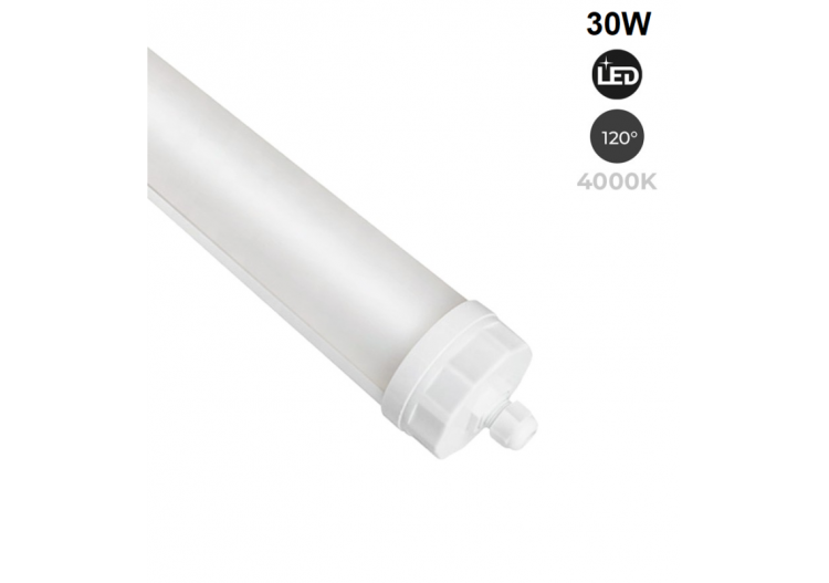 Réglette LED étanche tubulaire 30W IP68 120cm pour fermes - B8490-120BN - Barcelona LED 2