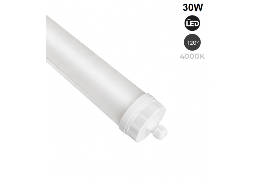 Réglette LED étanche tubulaire 30W IP68 120cm pour fermes - B8490-120BN - Barcelona LED