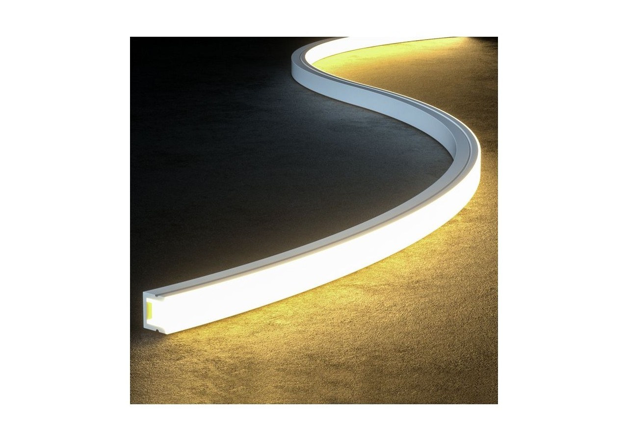 Néon LED flexible 24V DC-10X10mm-5m-IP67-14W/m-À courbure verticale - B3370-BF - Barcelona LED