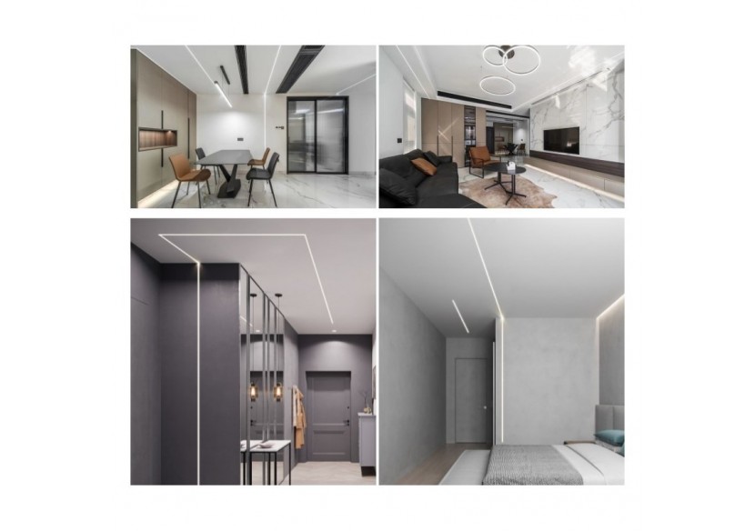 Néon LED flexible 24V DC-10X10mm-5m-IP67-14W/m-À courbure verticale - B3370-BF - Barcelona LED