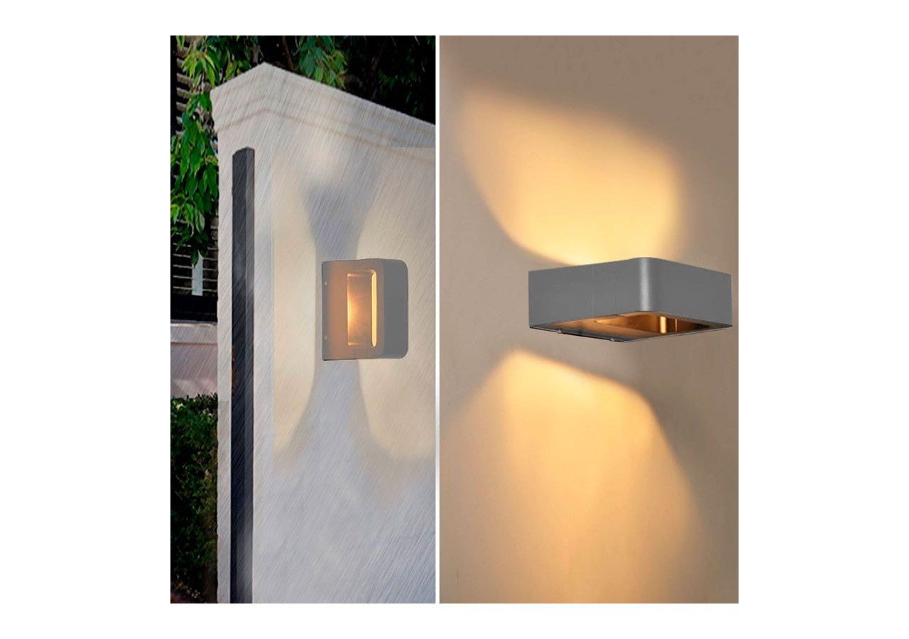Applique LED murale "Kurrt" 7W IP65 - LN1513-G-BC - Barcelona LED