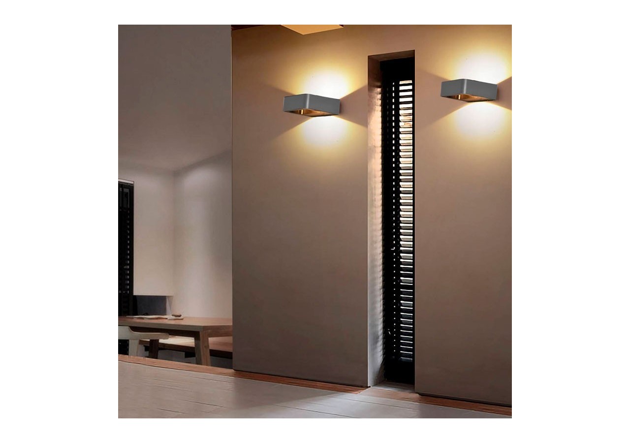 Applique LED murale "Kurrt" 7W IP65 - LN1513-G-BC - Barcelona LED