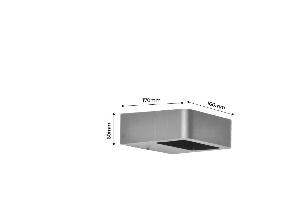 Applique LED murale "Kurrt" 7W IP65 - LN1513-G-BC - Barcelona LED