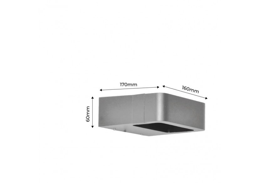 Applique LED murale "Kurrt" 7W IP65 - LN1513-G-BC - Barcelona LED Applique LED murale "Kurrt" 7W IP65 - LN1513-G-BC - Barcelona LED