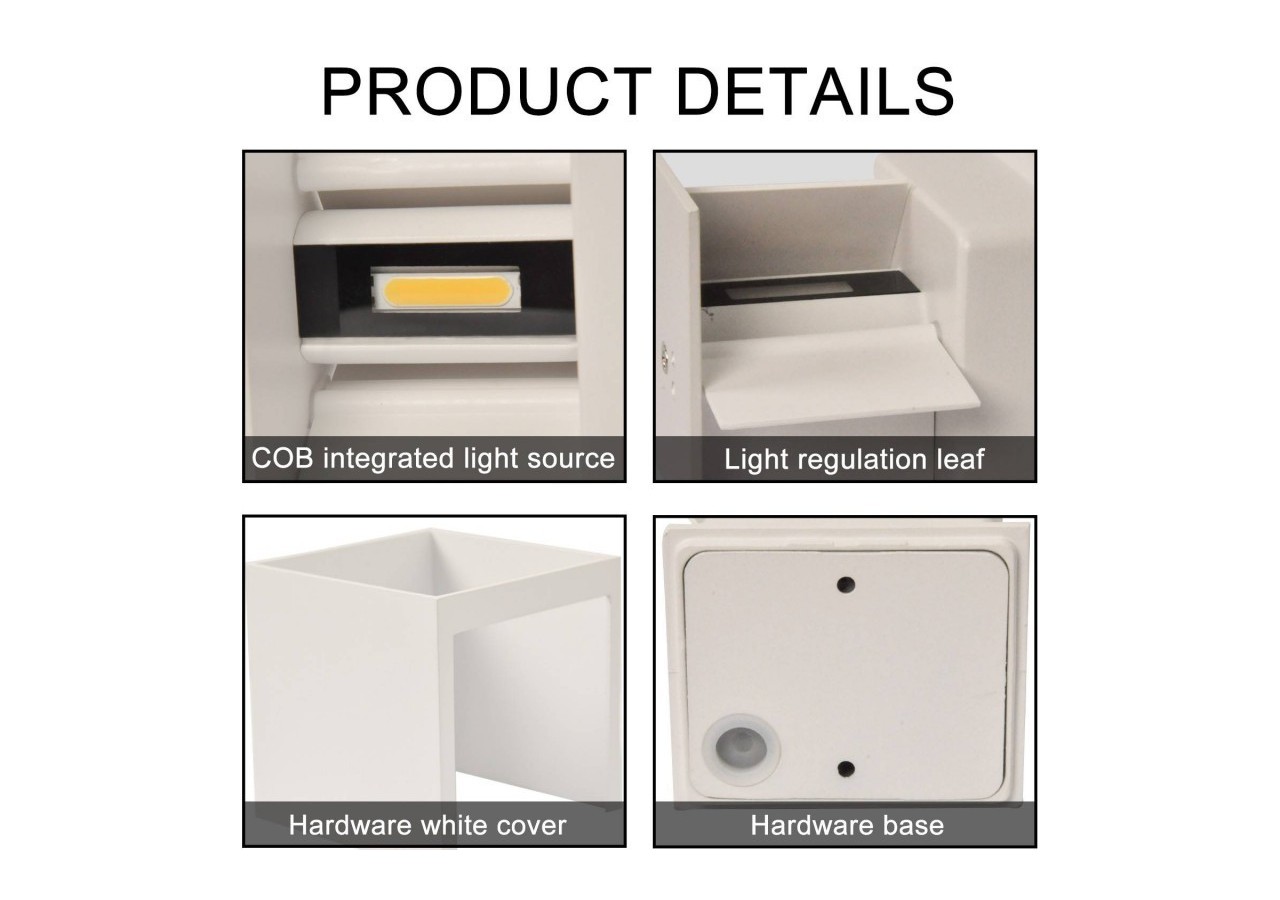 Applique murale LED "KURTIN" 6W angle d'ouverture réglable - LN1515-B - Barcelona LED