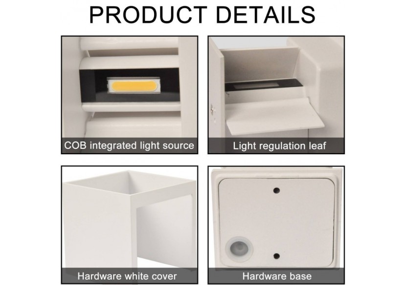 Applique murale LED "KURTIN" 6W angle d'ouverture réglable - LN1515-B - Barcelona LED