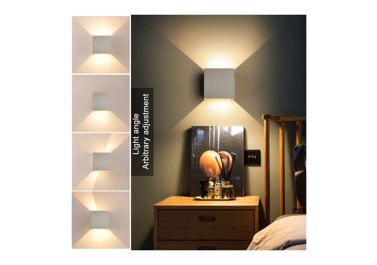 Applique murale LED "KURTIN" 6W angle d'ouverture réglable - LN1515-G - Barcelona LED