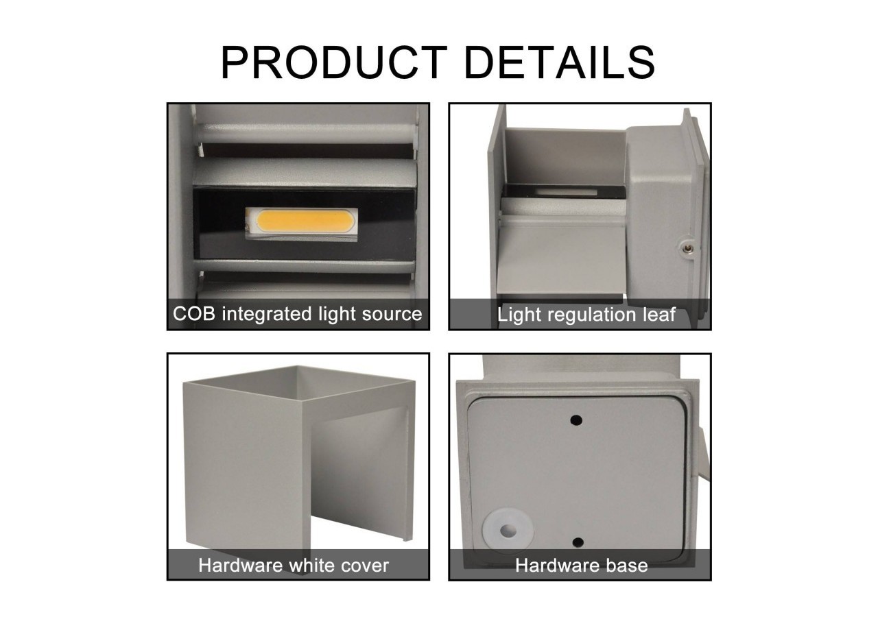 Applique murale LED "KURTIN" 6W angle d'ouverture réglable - LN1515-G - Barcelona LED