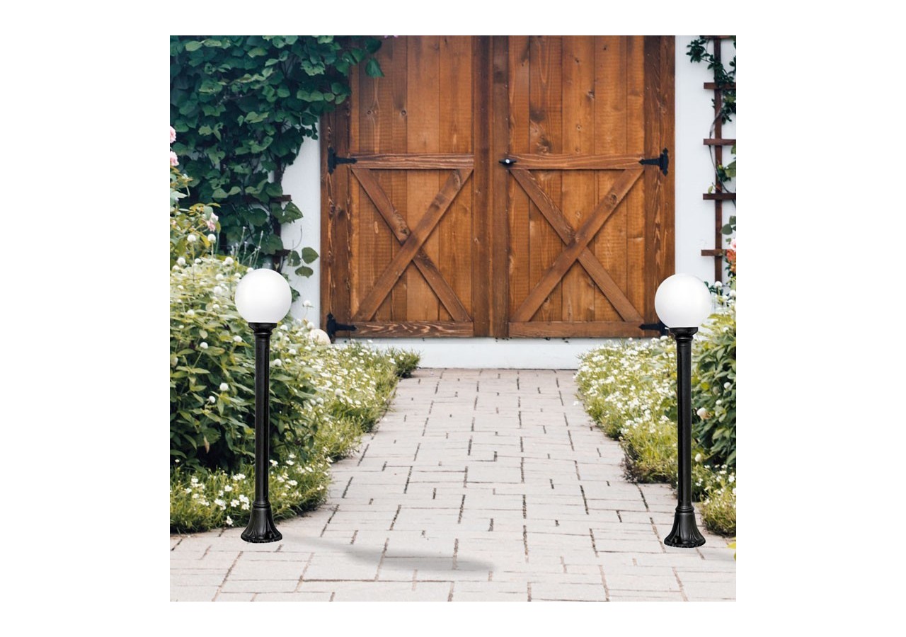 Lampadaire extérieur Fumagalli LED "GLOBO MIZAR/G250" 8.5W E27-CCT - G25.151.000.AYV1K - Barcelona LED