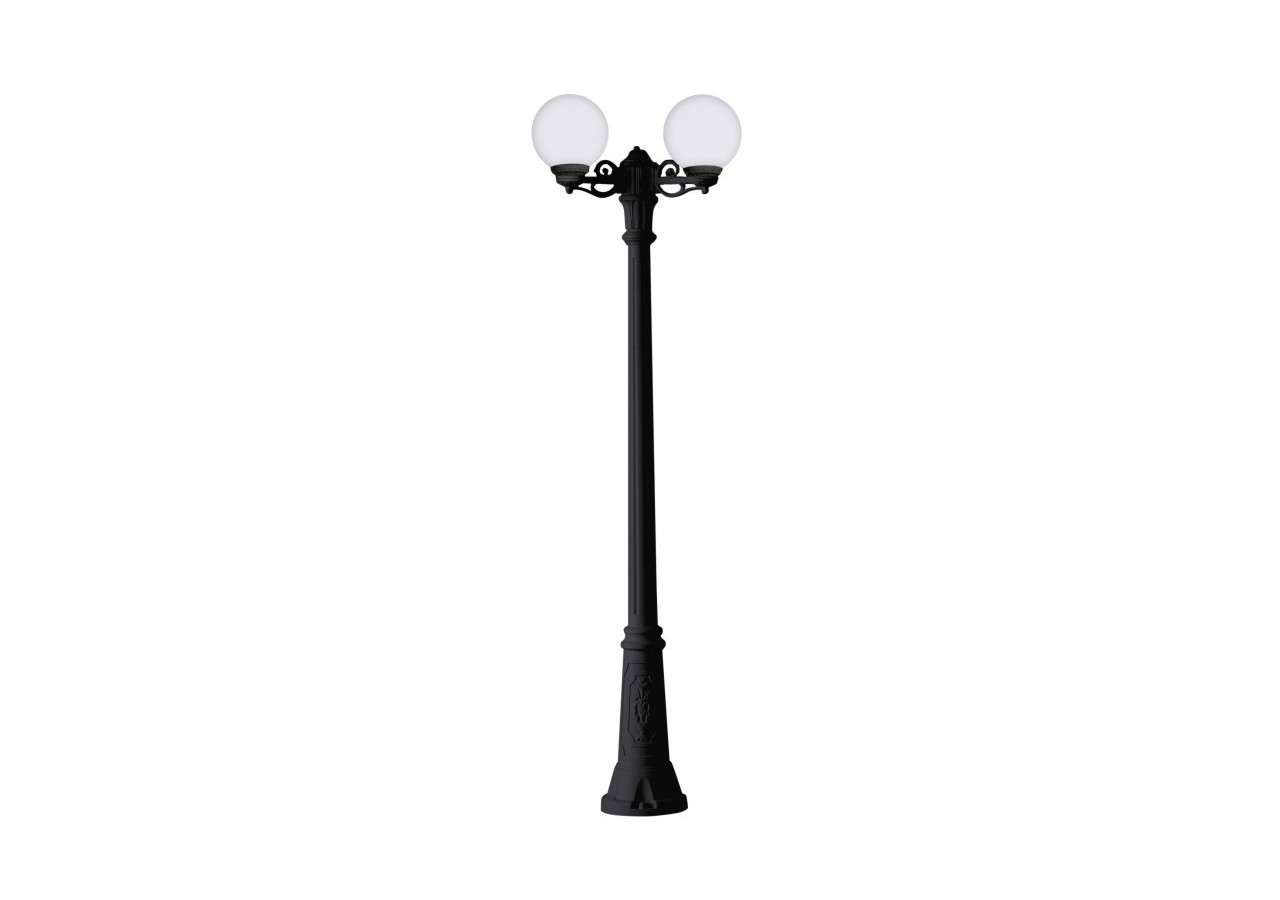 Double lampadaire LED d'extérieur FUMAGALLI "GIGI BISSO GLOBE" 2LxE27 - G25.156.S20.AYV1K - Barcelona LED
