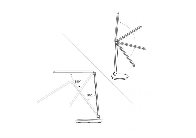 Lampe de bureau LED avec USB-Dimmable-CCT-4W - L1015-B - Barcelona LED