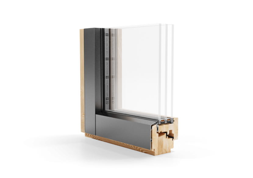 Fenêtre en bois Esperia Life Alu 86