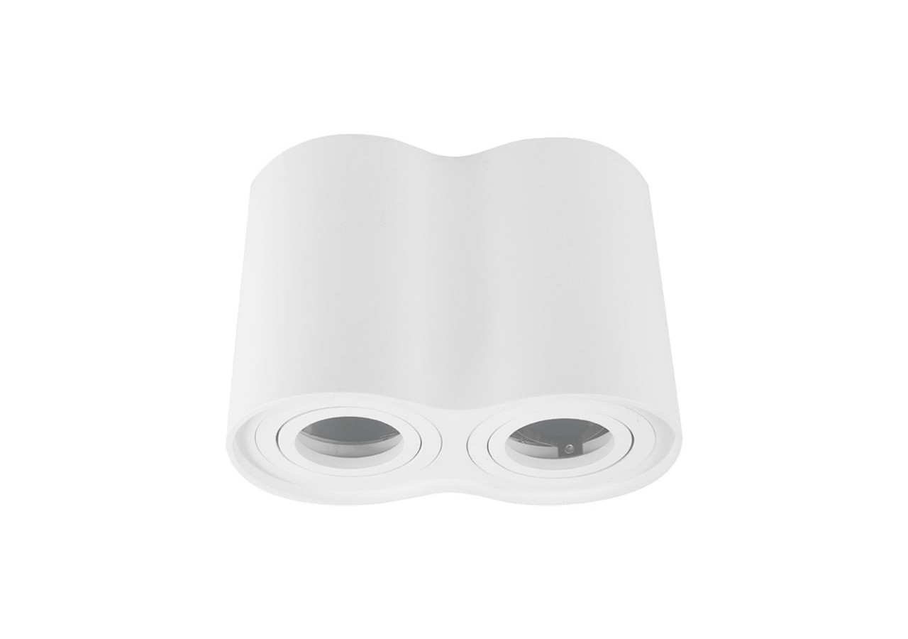 Applique plafond double en aluminium "TUB"-Orientable-2xGU10 - B997-B - Barcelona LED