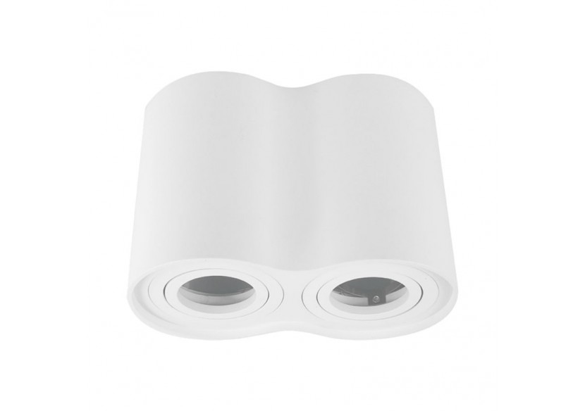 Applique plafond double en aluminium "TUB"-Orientable-2xGU10 - B997-B - Barcelona LED