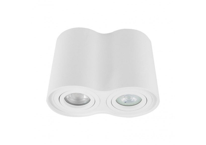 Applique plafond double en aluminium "TUB"-Orientable-2xGU10 - B997-B - Barcelona LED