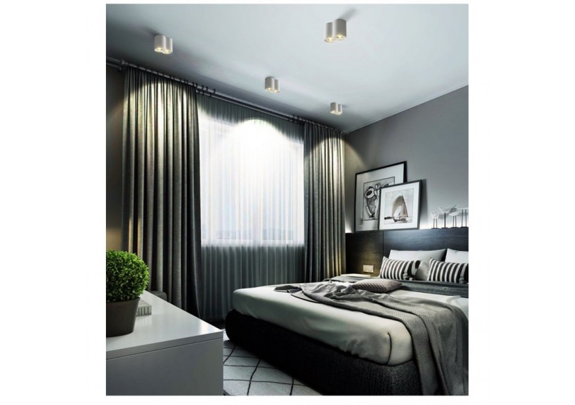 Applique plafond double en aluminium "TUB"-Orientable-2xGU10 - B997-B - Barcelona LED