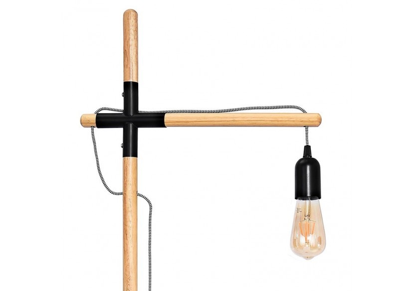 Lampe sur pied en bois "NATURAL WOOD" - LM125-N - Barcelona LED
