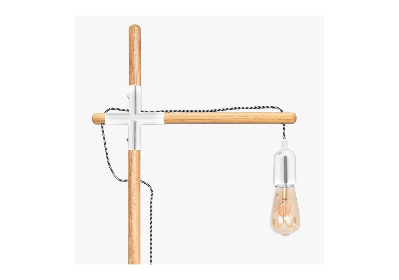 Lampe sur pied en bois "NATURAL WOOD" - LM125-B - Barcelona LED
