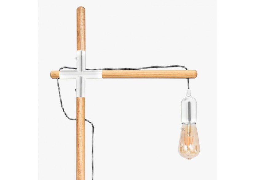 Lampe sur pied en bois "NATURAL WOOD" - LM125-B - Barcelona LED