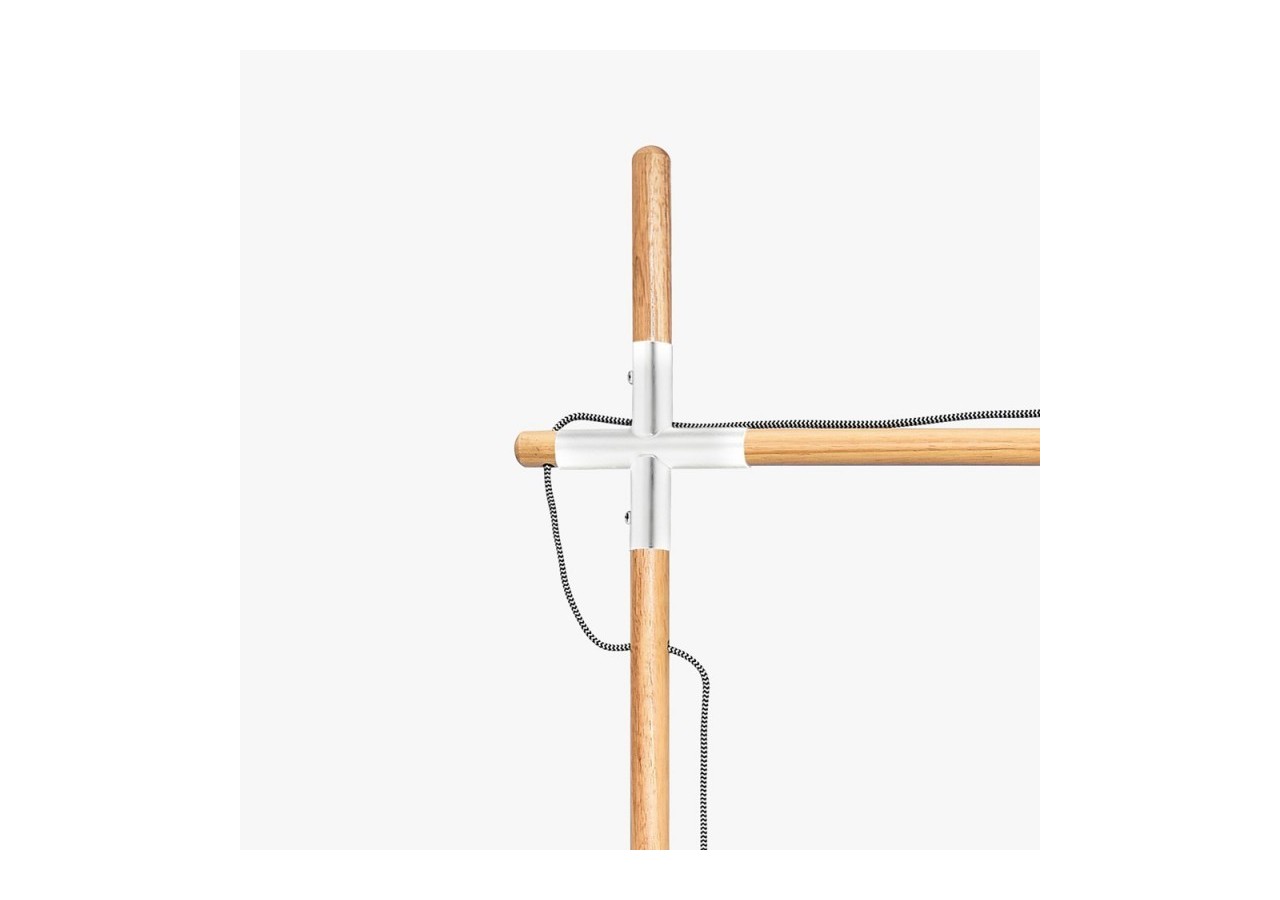 Lampe sur pied en bois "NATURAL WOOD" - LM125-B - Barcelona LED