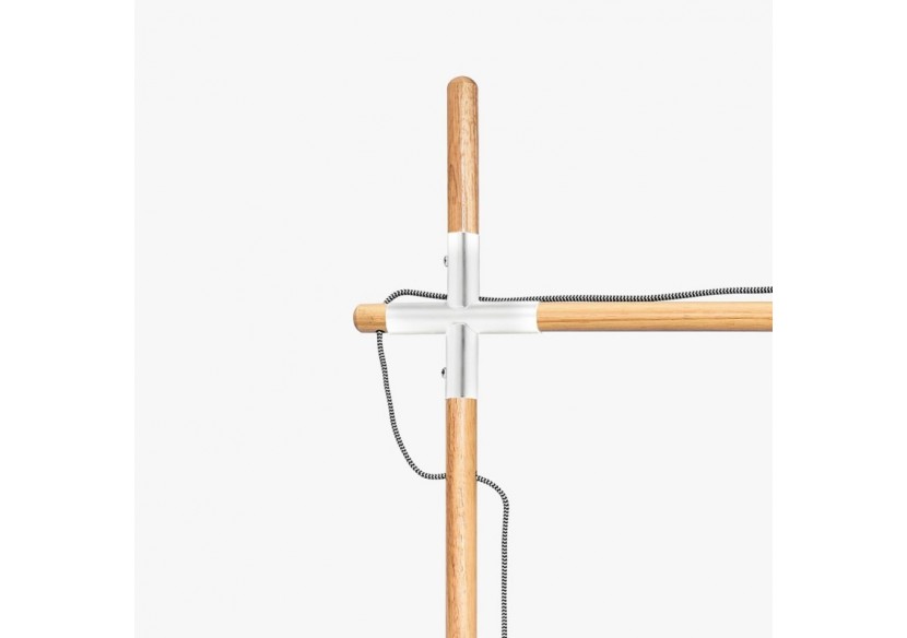 Lampe sur pied en bois "NATURAL WOOD" - LM125-B - Barcelona LED