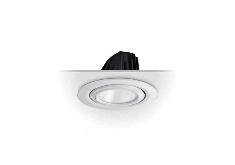 Spot LED encastrable COB 48W-IRC80-Puce Philips-Driver Lifud-IP20-Diamètre de coupe diamètre 215mm - B1268-48BF - Barcelona LED 2
