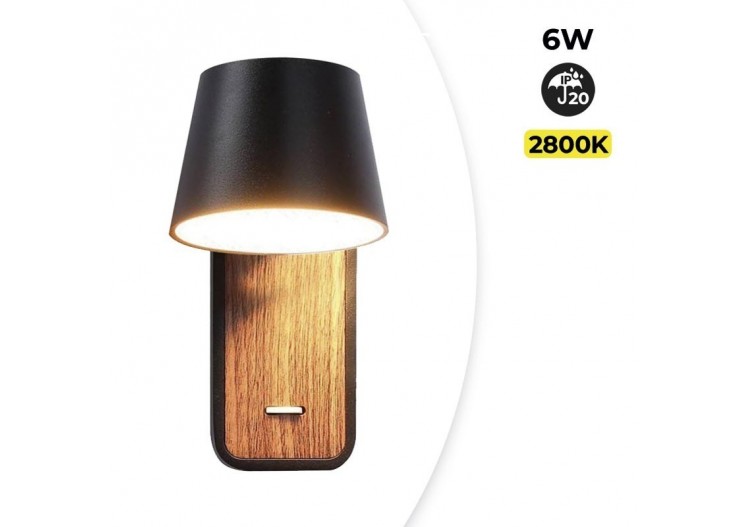 Applique LED orientable 6W "Koppen" 2700K - LN1546-N - Barcelona LED