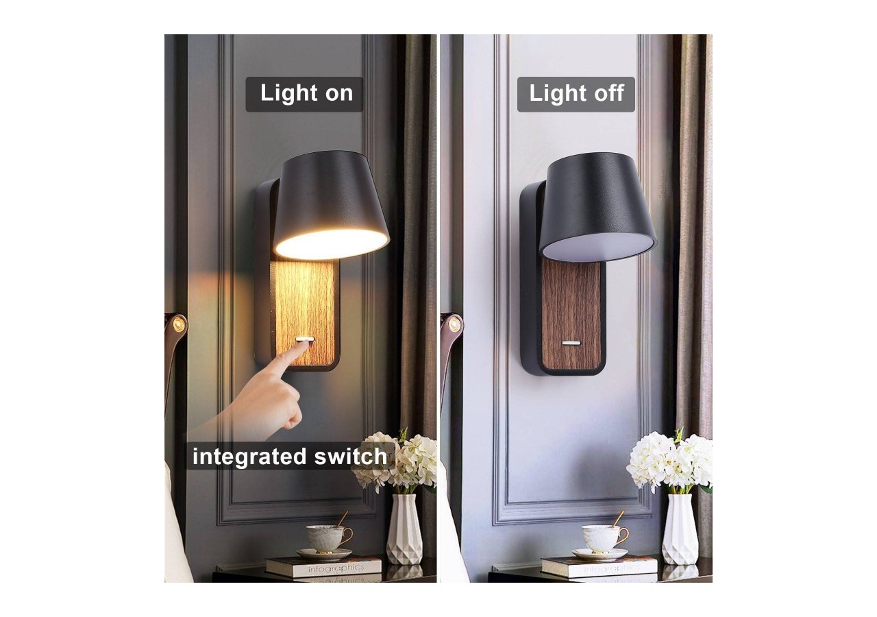 Applique LED orientable 6W "Koppen" 2700K - LN1546-N - Barcelona LED