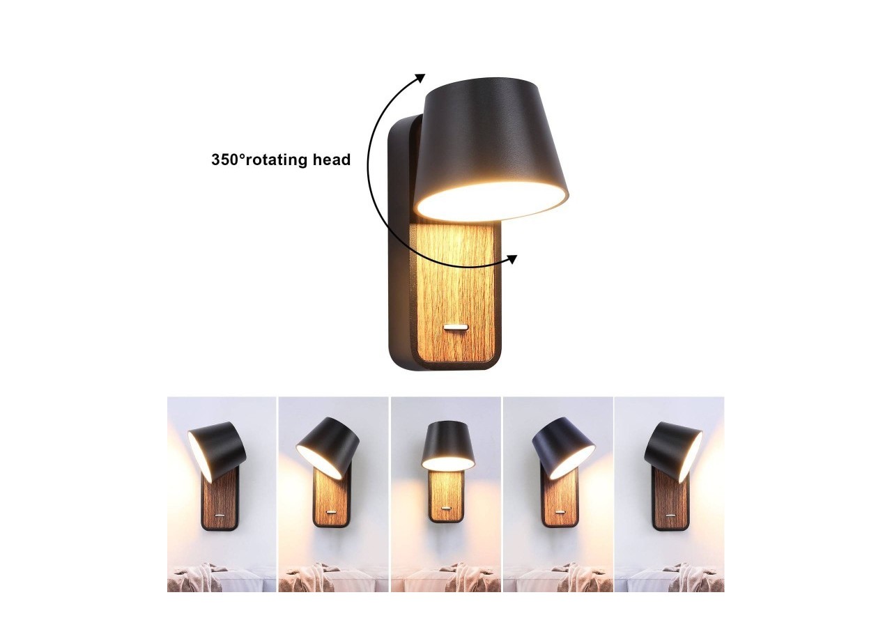Applique LED orientable 6W "Koppen" 2700K - LN1546-N - Barcelona LED