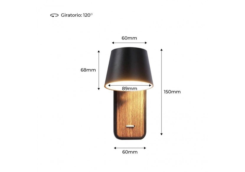 Applique LED orientable 6W "Koppen" 2700K - LN1546-N - Barcelona LED Applique LED orientable 6W "Koppen" 2700K - LN1546-N - Barcelona LED