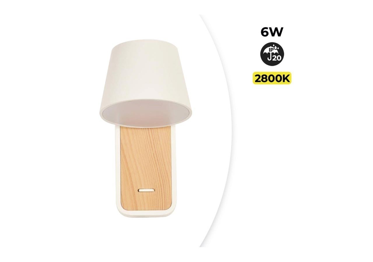 Applique LED orientable 6W "Koppen" 2700K - LN1546-B - Barcelona LED