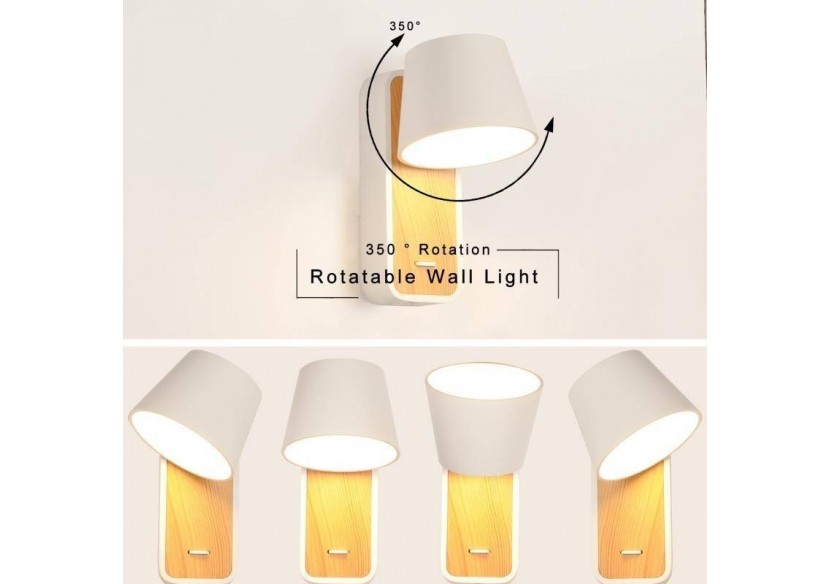 Applique LED orientable 6W "Koppen" 2700K - LN1546-B - Barcelona LED