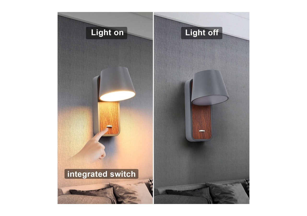 Applique LED orientable 6W "Koppen" 2700K - LN1546-G - Barcelona LED