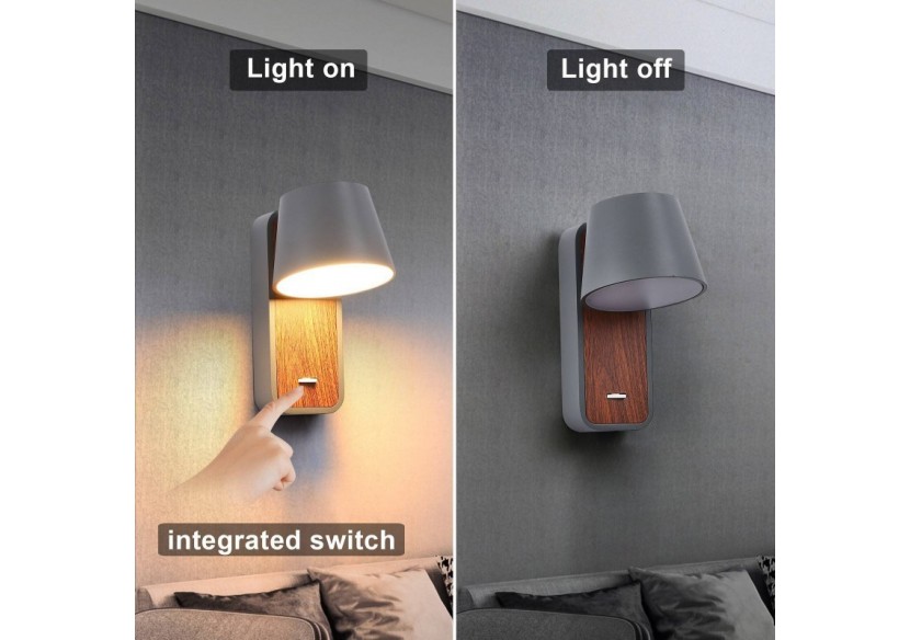 Applique LED orientable 6W "Koppen" 2700K - LN1546-G - Barcelona LED