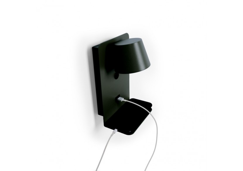 Applique murale liseuse avec port USB "BASKOP"-6W-Design vertical - LN1545-N1 - Barcelona LED