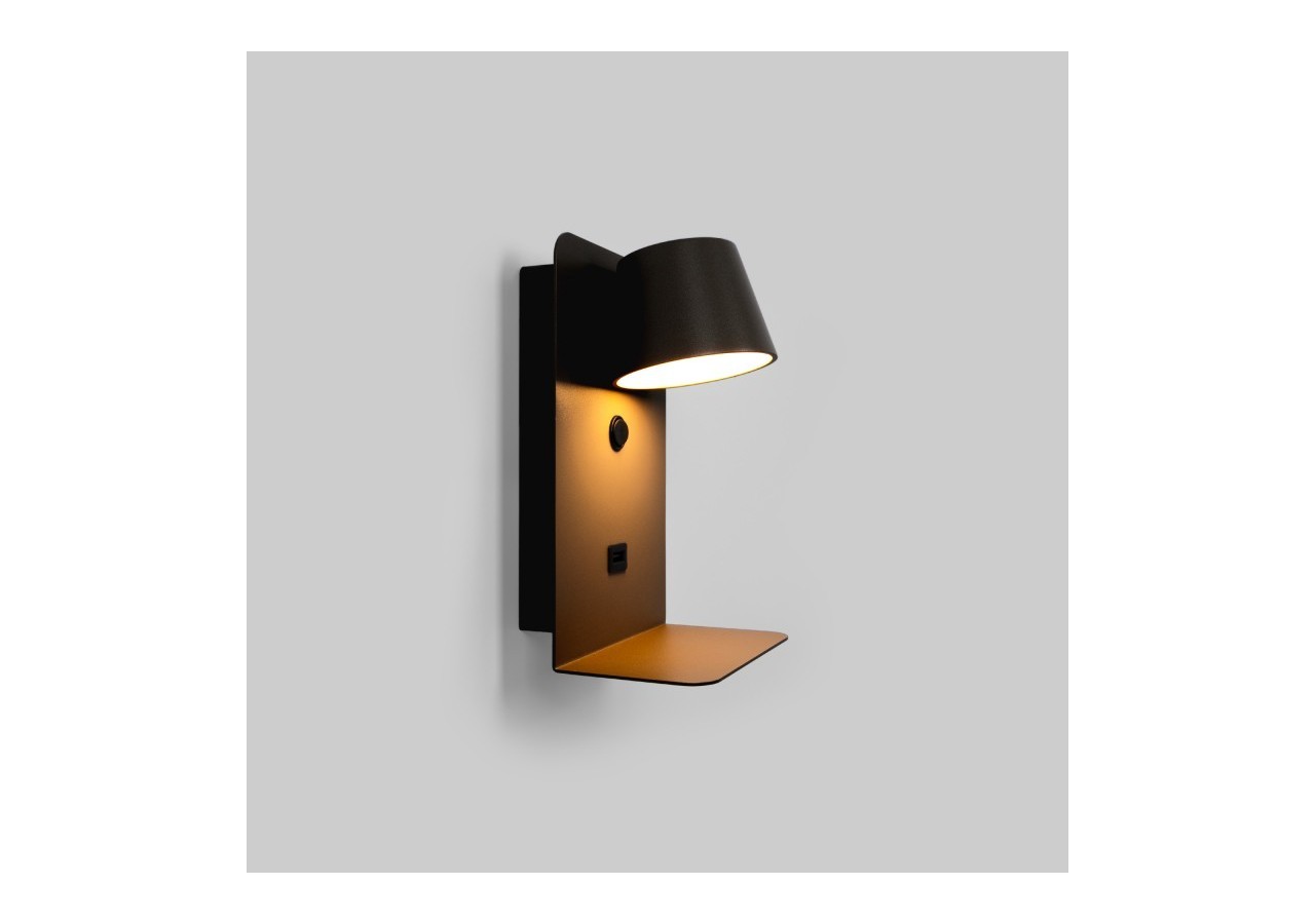 Applique murale liseuse avec port USB "BASKOP"-6W-Design vertical - LN1545-N1 - Barcelona LED