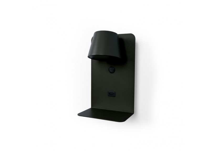 Applique murale liseuse avec port USB "BASKOP"-6W-Design vertical - LN1545-N1 - Barcelona LED