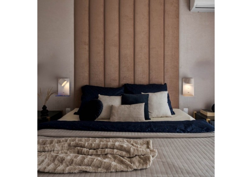 Applique murale liseuse avec port USB "BASKOP"-6W-Design vertical - LN1545-B1 - Barcelona LED