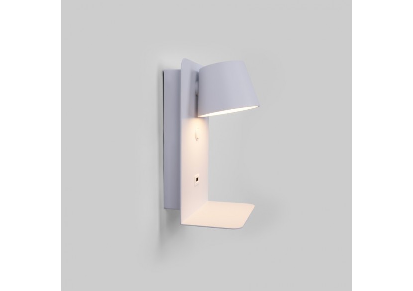 Applique murale liseuse avec port USB "BASKOP"-6W-Design vertical - LN1545-B1 - Barcelona LED