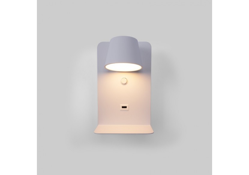 Applique murale liseuse avec port USB "BASKOP"-6W-Design vertical - LN1545-B1 - Barcelona LED