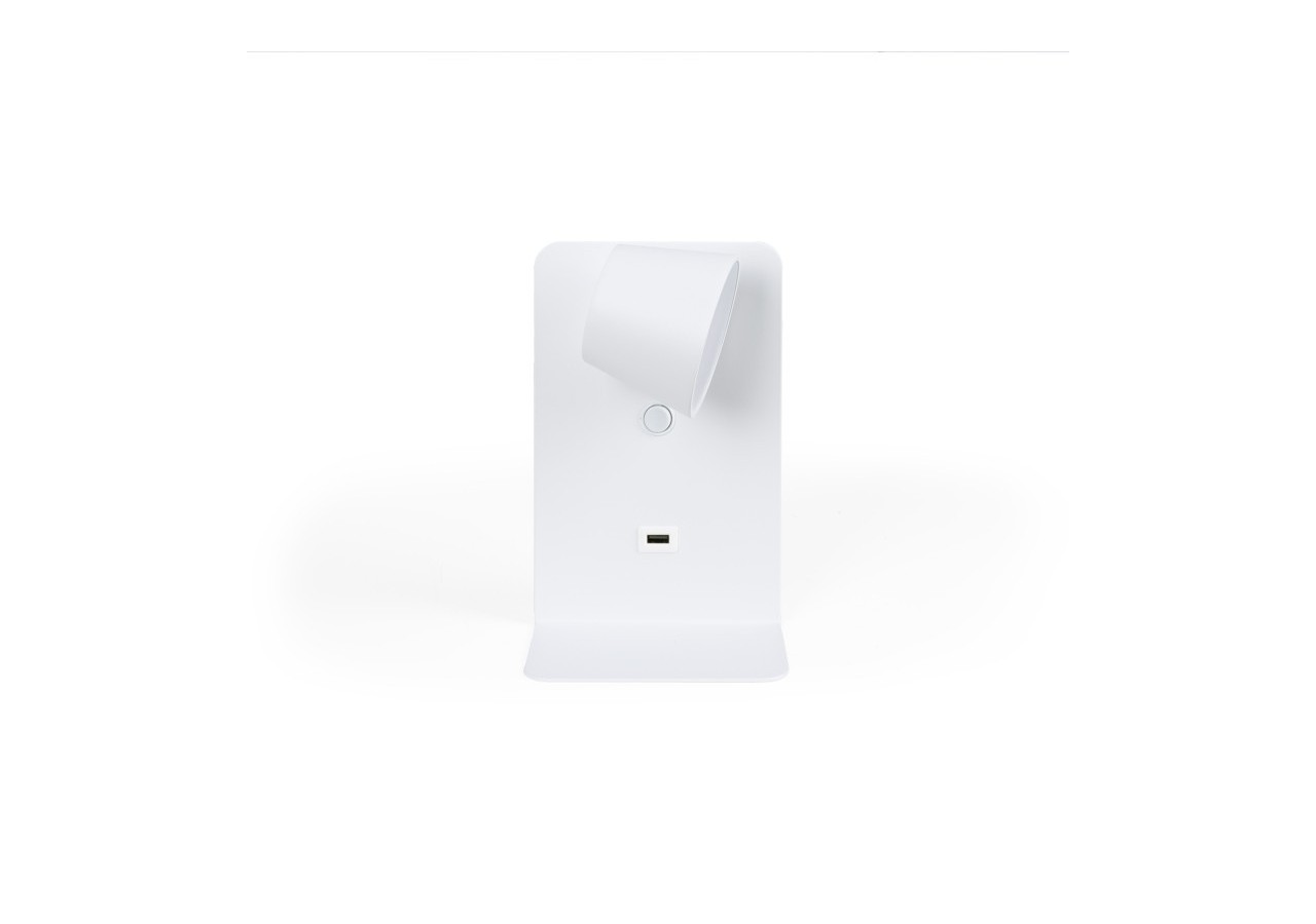 Applique murale liseuse avec port USB "BASKOP"-6W-Design vertical - LN1545-B1 - Barcelona LED