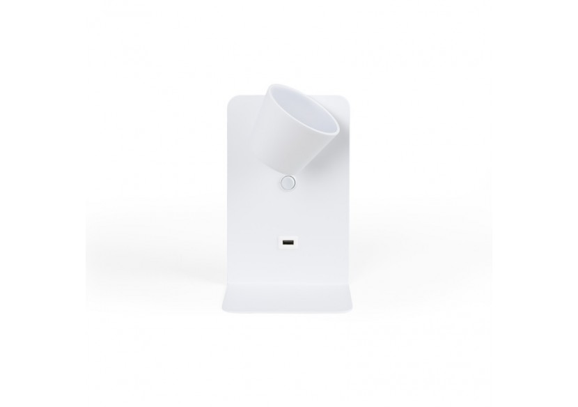 Applique murale liseuse avec port USB "BASKOP"-6W-Design vertical - LN1545-B1 - Barcelona LED