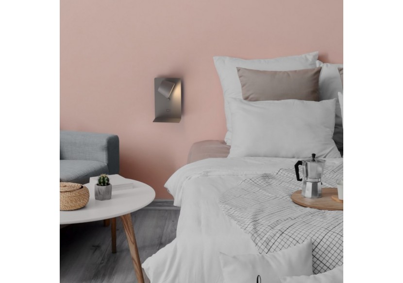 Applique murale liseuse avec port USB "BASKOP"-6W-Design vertical - LN1545-G1 - Barcelona LED