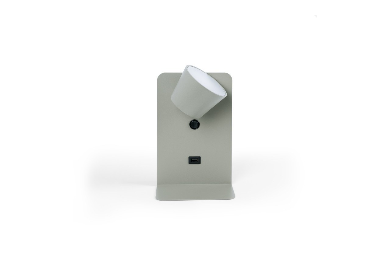 Applique murale liseuse avec port USB "BASKOP"-6W-Design vertical - LN1545-G1 - Barcelona LED
