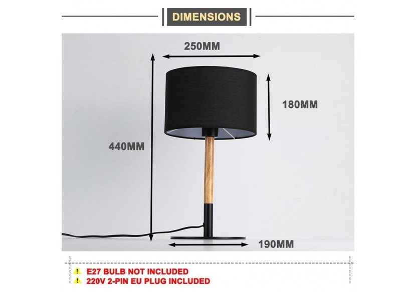 Lampe de table "Class" E27 - LN1301-N - Barcelona LED