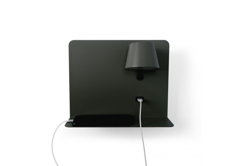 Applique murale liseuse avec port USB "BASKOP"-6W-Design horizontal - LN1541-N - Barcelona LED
