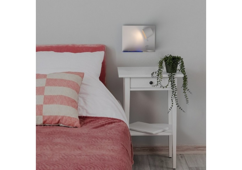 Applique murale liseuse avec port USB "BASKOP"-6W-Design horizontal - LN1541-B - Barcelona LED