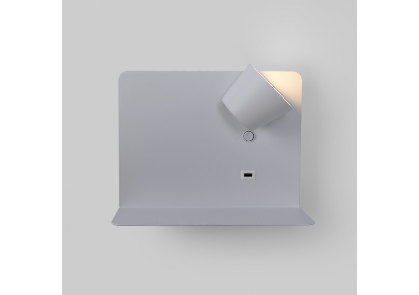 Applique murale liseuse avec port USB "BASKOP"-6W-Design horizontal - LN1541-B - Barcelona LED