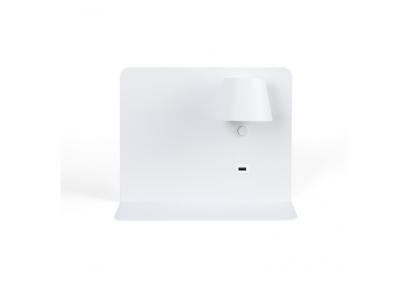 Applique murale liseuse avec port USB "BASKOP"-6W-Design horizontal - LN1541-B - Barcelona LED