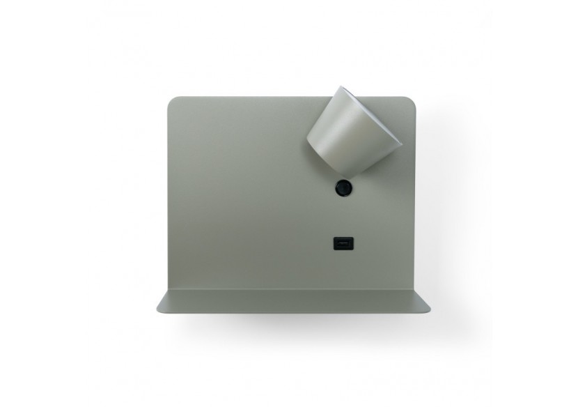 Applique murale liseuse avec port USB "BASKOP"-6W-Design horizontal - LN1541-G - Barcelona LED